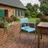 CLP Joliya Gartenstuhl stapelbar mit Armlehnen, Kunststoff, blau (326988)