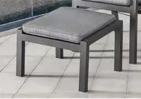 Destiny Fu&szlig;hocker ""GARDA"" 1 Stk. tlg. 60x44cm, Aluminium, Polyrattan, inkl.