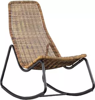 Woood Tom Schaukelstuhl Outdoor Rattan, Natur (29836347-0)