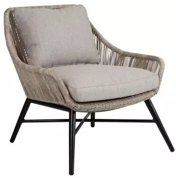Brafab Pembroke Loungesessel mit Kissen, beige (Pembroke)
