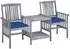 vidaXL Gartenlounge-Set mit Teetisch und Kissen, Akazien-Massivholz (3061327)