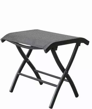 Gardissimo Windsor Hocker Aluminium/Textilen anthrazit/mixed-silber