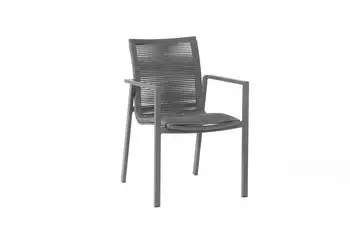 SonnenPartner Line Gartenlounge-Sessel Alu/Polyrope, dunkelgrau (80050152)