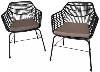 Home Deluxe Tara Gartenstuhl mit Sitzkissen, wetterfest (59262)