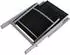 DEGAMO RAVENNA Gartensessel, Aluminium grau, Gewebe schwarz, klappbar, 2er-Set (46114)
