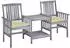 vidaXL Gartenlounge-Set mit Teetisch und Kissen, Akazien-Massivholz (3061319)