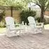 vidaXL Adirondack Schaukelstuhl 2er-Set HDPE weiß (3335834)