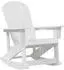 vidaXL Adirondack Schaukelstuhl 2er-Set HDPE weiß (3335834)