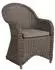 Brafab Paulina Diningsessel mit Kissen, Gelfecht rustic-beige