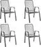 MFG Mec-Stor Gartenstuhl Streckmetall stapelbar, 4er-Set