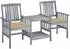 vidaXL Gartenlounge-Set mit Teetisch und Kissen, Akazien-Massivholz (3061320)