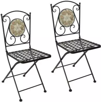 HTI-Line Marokko Gartenstuhl, mediterran, 2er Set