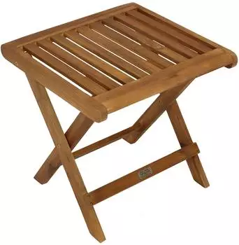 DEGAMO France Klapphocker 45x45cm, Akazie geölt (25467)