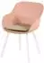 Hartman Le Soleil Element Dining Stuhl mit Kissen, weiß/pink