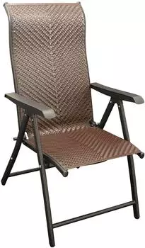 DEGAMO Antibes Gartensessel, Polyrattan braun, faltbar (11002)