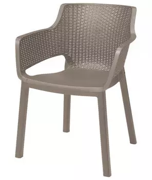 Keter Eva Gartenstuhl 57,7 x 62,5 x 79 cm cappuccino