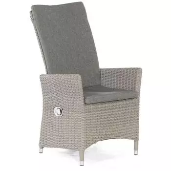 SonnenPartner Solares Garten-Sessel Hochlehner Aluminium/Polyrattan stone-grey (80071475)