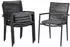 Acamp New Jersey Stapelstuhl 4er-Set, Aluminium, anthrazit
