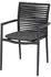 Acamp New Jersey Stapelstuhl 4er-Set, Aluminium, anthrazit