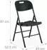 Relaxdays Klappstuhl für Garten & Balkon, schwarz, 2er Set (10049603_46)