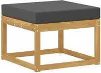 vidaXL Outdoor Hocker Massivholz Akazie Wei&szlig;