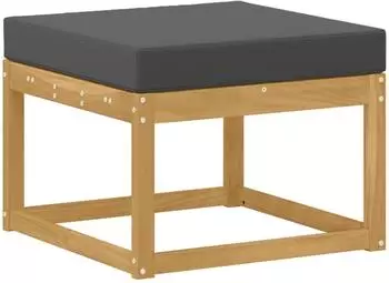 vidaXL Outdoor-Hocker Akazienholz massiv, weiß (901455)