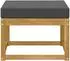 vidaXL Outdoor-Hocker Akazienholz massiv, weiß (901455)