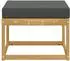 vidaXL Outdoor-Hocker Akazienholz massiv, weiß (901455)