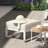 Zebra Fly Lounge Hocker Aluminium/Olefin Light Taupe/Cashmir (AR6316)