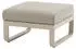 Zebra Fly Lounge Hocker Aluminium/Olefin Light Taupe/Cashmir (AR6316)
