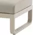 Zebra Fly Lounge Hocker Aluminium/Olefin Light Taupe/Cashmir (AR6316)