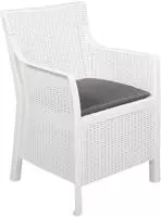 Vidaxl Armchair White Pp
