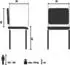 hjh Living T37 V Stuhl, Kunststoff, schwarz, ohne Armlehnen (729494)