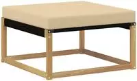 vidaXL Outdoor-Fu&szlig;hocker Massivholz Akazie Wei&szlig;