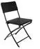 VCM Klappstuhl Gartenstuhl Rattan-Optik, schwarz (66582845-0)