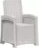 vidaXL Liegesessel Garten Rattan-Optik weiß/anthrazit PP, 2er-Set (8012025)