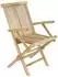 VCM Klappstuhl Teak, natur braun