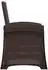 vidaXL Garten-Liegesessel Rattan-Optik PP, braun/anthrazit (8012005)