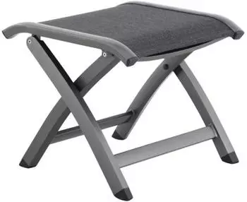 MWH Kensington Plus Hocker Aluminium/Textilene, klappbar, iron grey/anthrazit
