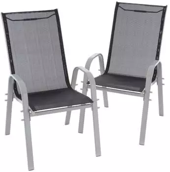 VCM Stapelstuhl Outdoor 2er-Set, Metall (18342450-0)