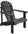 Brafab Skule Gartensessel Kiefernholz, schwarz (Adirondack-Design)