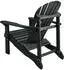 Brafab Skule Gartensessel Kiefernholz, schwarz (Adirondack-Design)