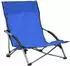 vidaXL Klappbare Strandstühle 2er-Set, Stoff, blau (312488)