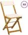 vidaXL Bistro-Stühle für Außen cremeweiß Akazien-Massivholz 8er-Set (3416288)