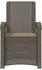 vidaXL Garten-Liegesessel Rattan-Optik PP hellgrau/taupe (8012014)