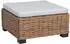 vidaXL GENDT Hocker mit Kissen, Naturrattan (42034394)
