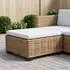 vidaXL GENDT Hocker mit Kissen, Naturrattan (42034394)