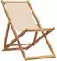 vidaXL Klappbare Strandstühle 2 Stk. beige, Stoff & Massivholz (3214498)