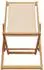 vidaXL Klappbare Strandstühle 2 Stk. beige, Stoff & Massivholz (3214498)