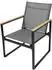 VCM Volasi Gartenstuhl Lounge anthrazit, Textilene/Metall, 4er-Set (22436648-0)